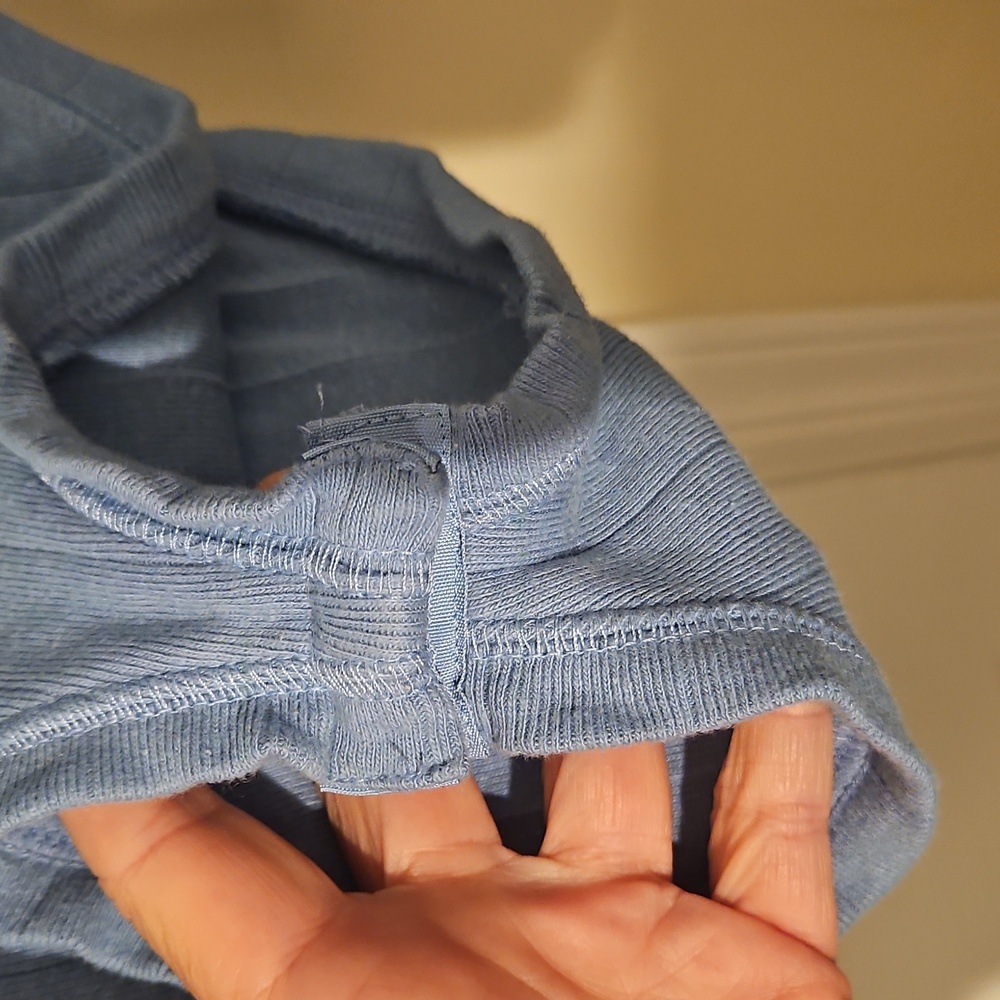 Free People Blue Ribbed Bodysuit - Picture 3 of 7